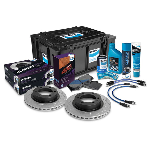 Bendix Ultimate 4x4 Brake Upgrade Kit Front (Suits 2"" Lift) U4WD-BUK2+2