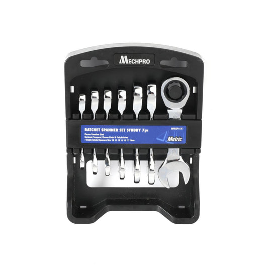Mechpro Ratcheting Spanner Set 7pc