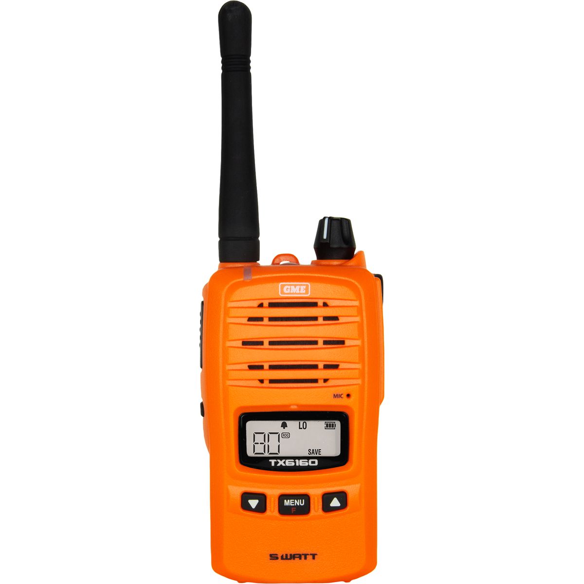 GME 5/1W IP67 UHF CB Handheld Radio Blaze Orange