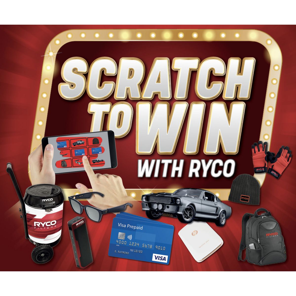 Ryco Scratch To Win Promotion Pack RPP189