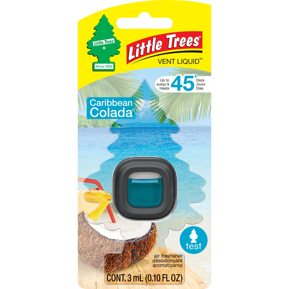 Little Trees Air Freshner Vent Liquid Carribean Colada 52625