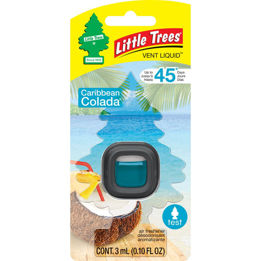 Little Trees Air Freshner Vent Liquid Carribean Colada 52625