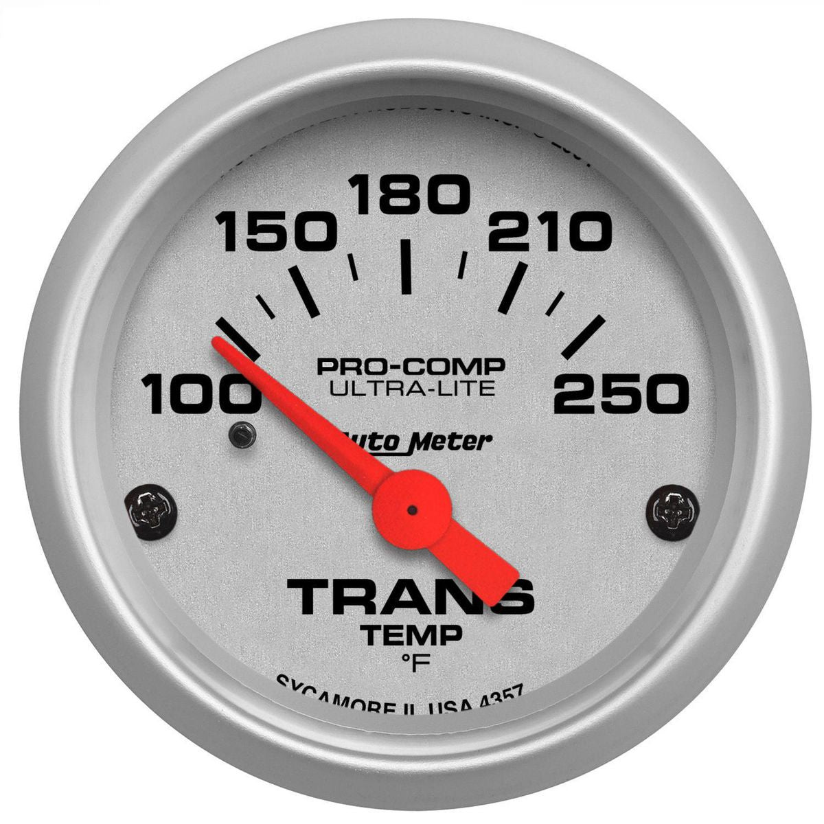 Autometer Ultra-Lite 2-1/16in Trans Temp Gauge 100-250F Short Sweep Electric AU4357