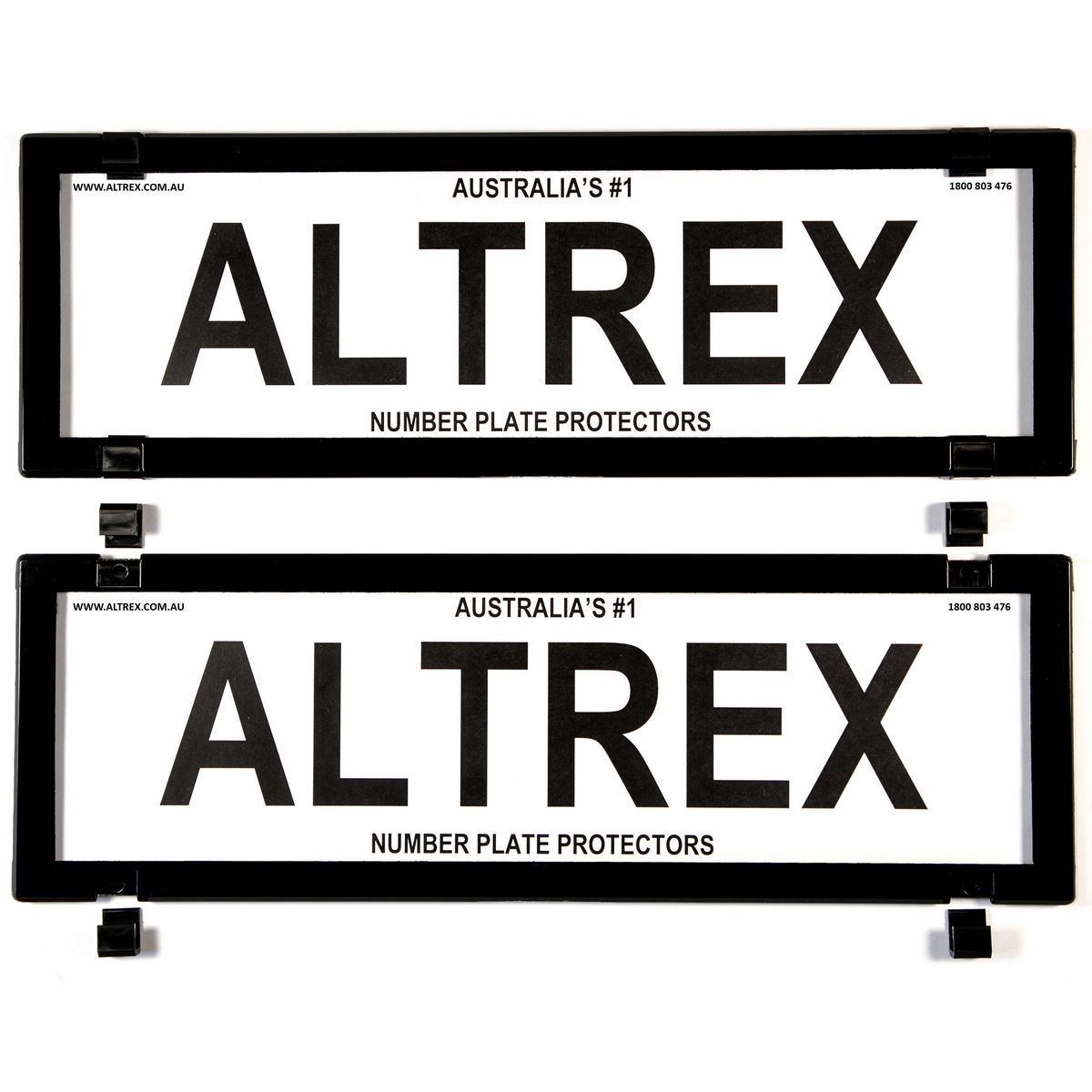 Altrex Number Plate Cover 5 Figure Black Without Lines Dual Slimline
