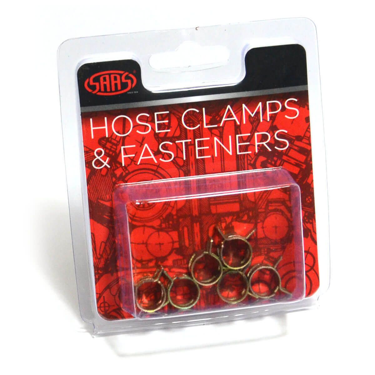 SAAS Hose Clamps Spring Vac 6mm 6 Pack SHC6