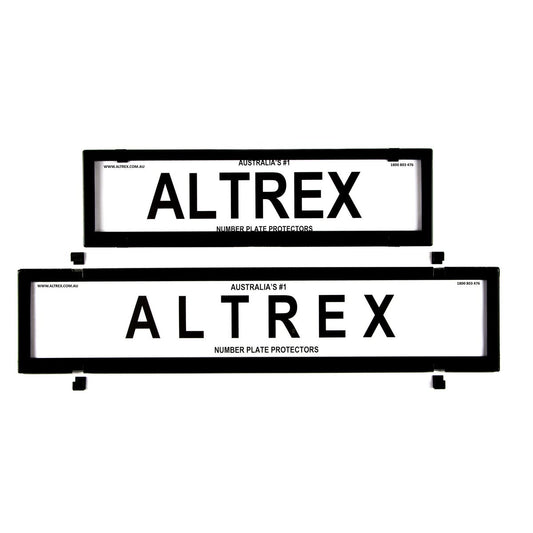 Altrex Number Plate Cover 6 Figure Black Without Lines European Slimline Combination