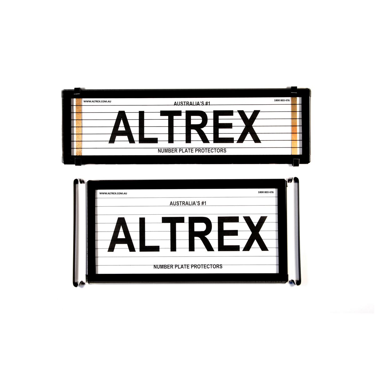 Altrex Number Plate Cover US/Slimline Combination Black With Lines