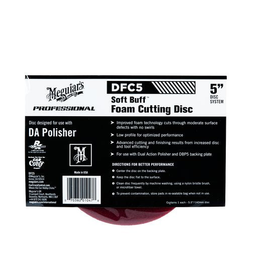 Meguiars Soft Buff DA Foam Cutting Disc 5.5inch 140mm DFC5