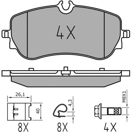 MEYLE Rear Brake Pads 025 228 0219/PD
