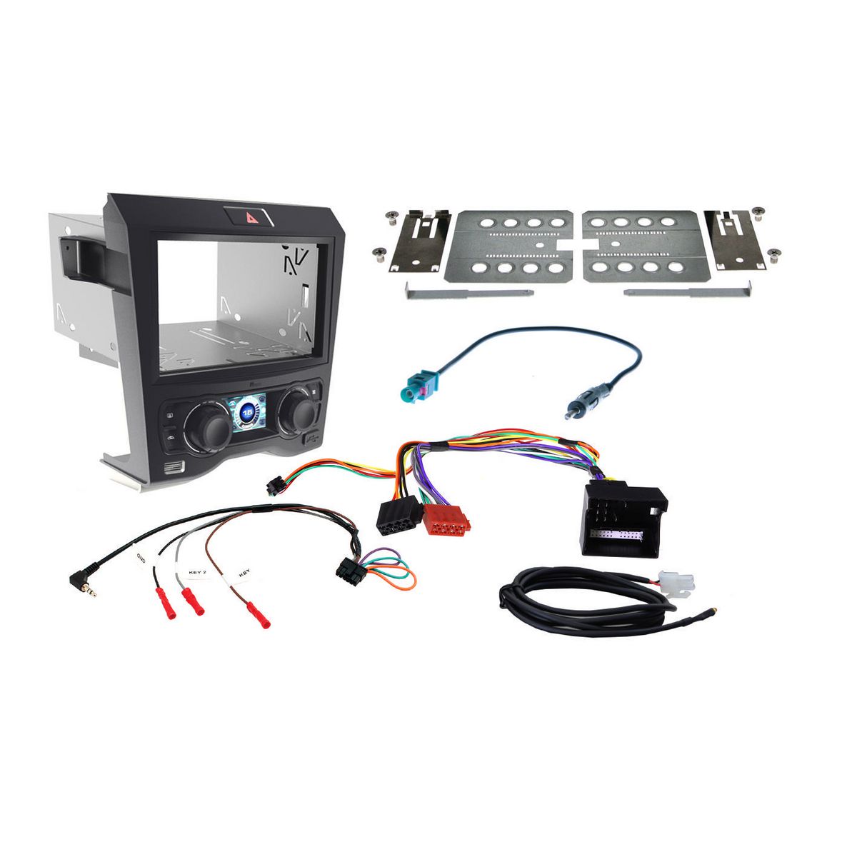 Aerpro Headunit Installation Kit Black Suits VE Commodore Series 1 Single Zone Climate FP9350BK