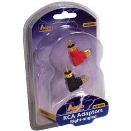 Aerpro Right Angle RCA Apators 2PK