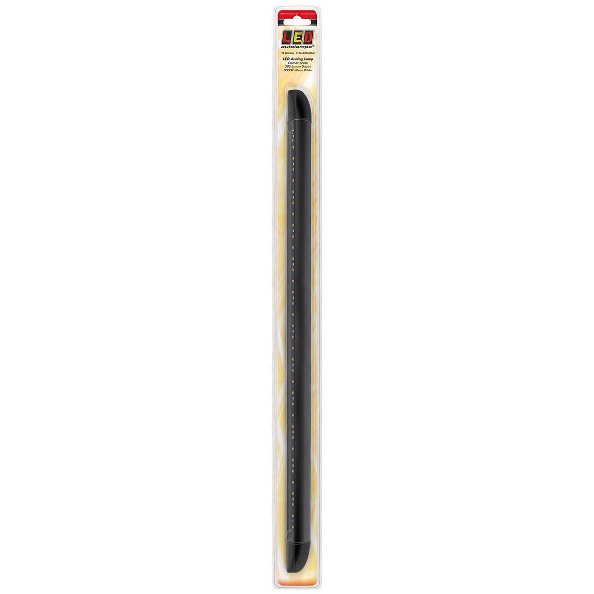 LED Autolamps Awning Lamp Black 12V 20cm Cable 23450BLK