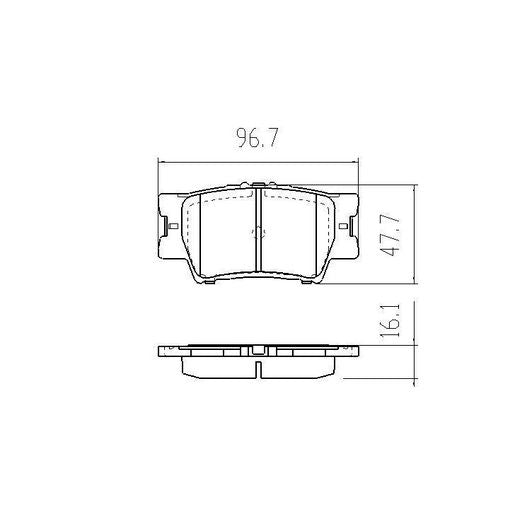 RDA GP Max Brake Pad Set Rear RDB1931
