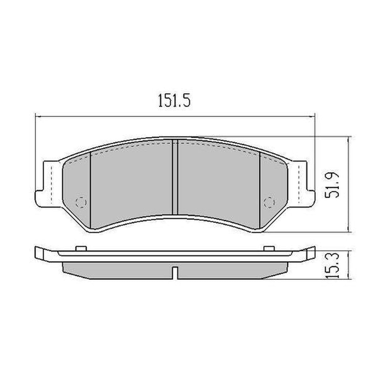 RDA Phantom Ceramic Brake Pad Set Rear RDC1675