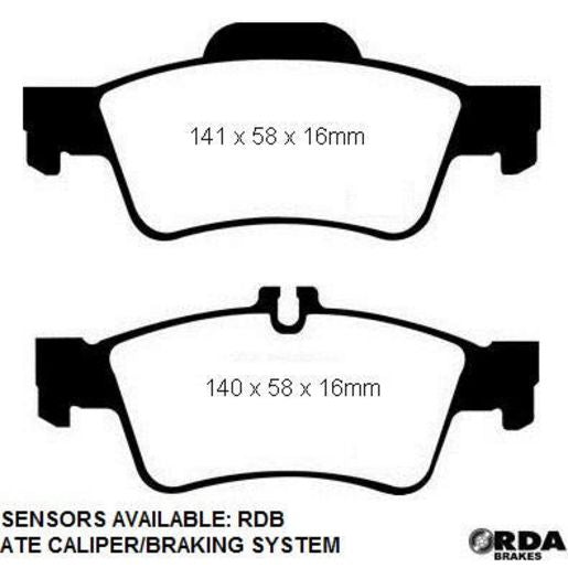 RDA Phantom Ceramic Brake Pad Set Rear RDC1657