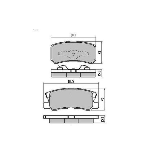 RDA Phantom Ceramic Brake Pad Set Rear RDC1464