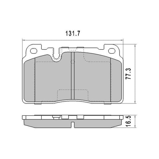 RDA GP Max Brake Pad Set Front RDB2239