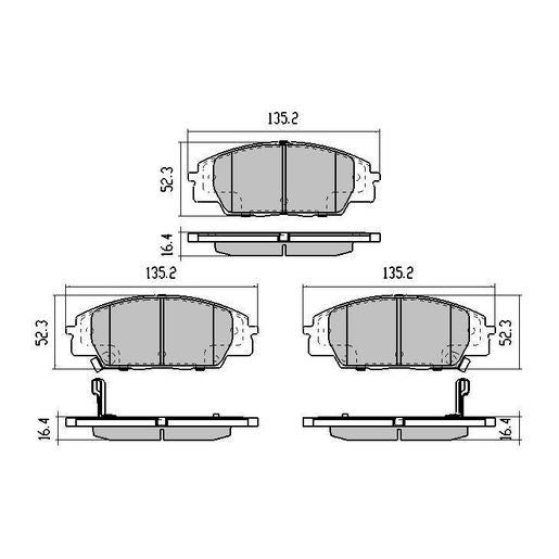 RDA Phantom Ceramic Brake Pad Set Front RDC1452