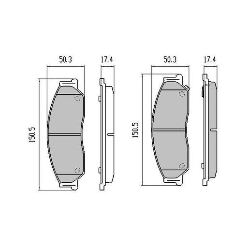 RDA Phantom Ceramic Brake Pad Set Front RDC1474