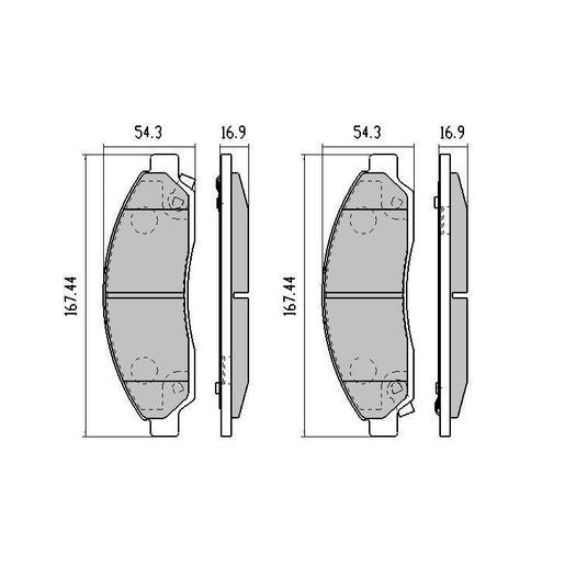 RDA Phantom Ceramic Brake Pad Set Front RDC1468