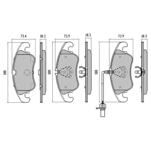 RDA Brakes Extreme Brake Pad Set Front RDX2242SM