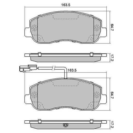 RDA Phantom Ceramic Brake Pad Set Front RDC2226