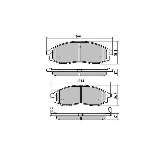 RDA Phantom Ceramic Brake Pad Set Front RDC1439