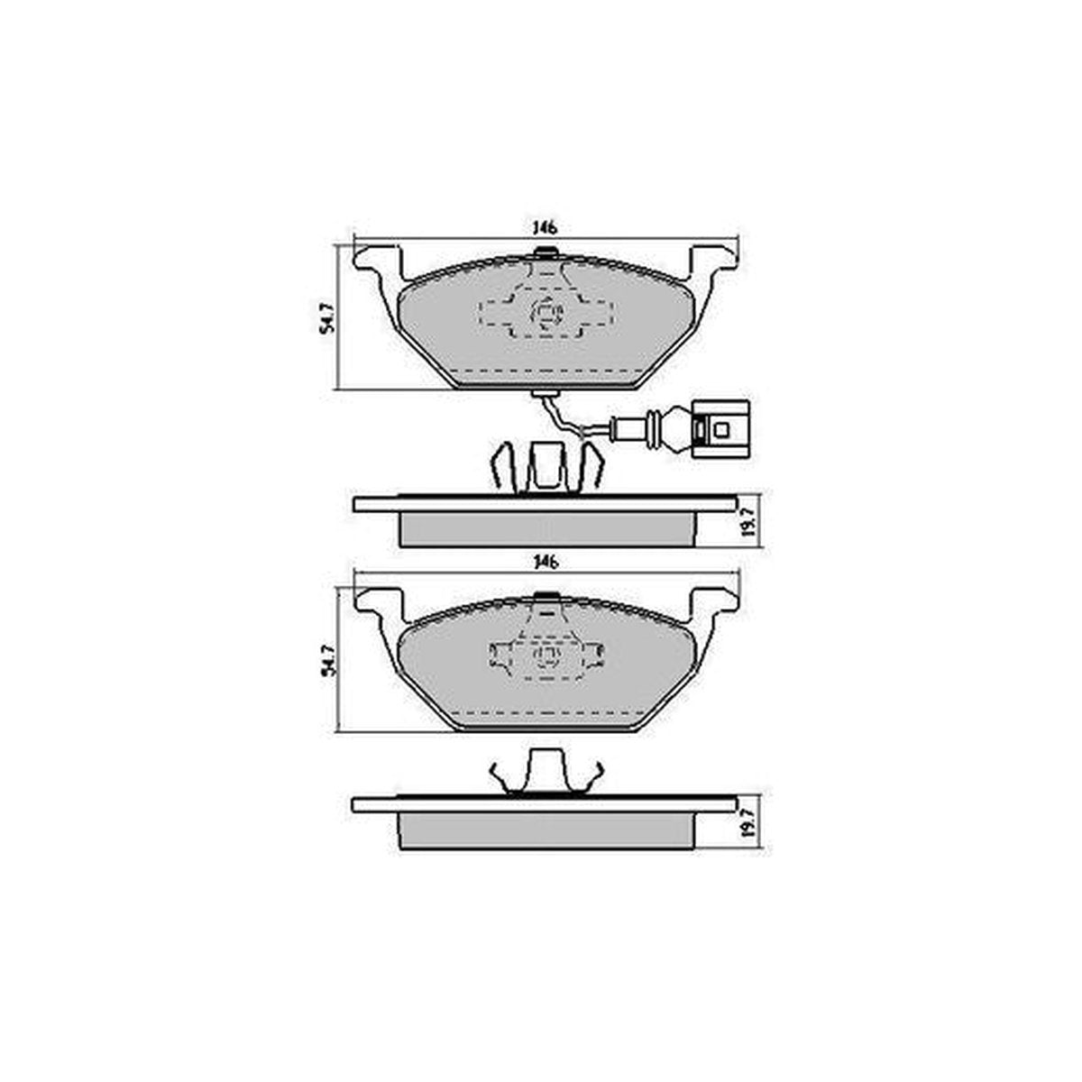 RDA Phantom Ceramic Brake Pad Set Front RDC1405
