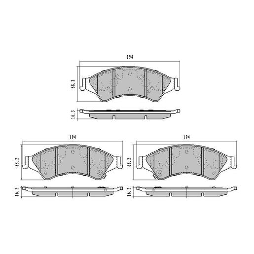 RDA Brakes Extreme Brake Pad Set Front RDX2202SM