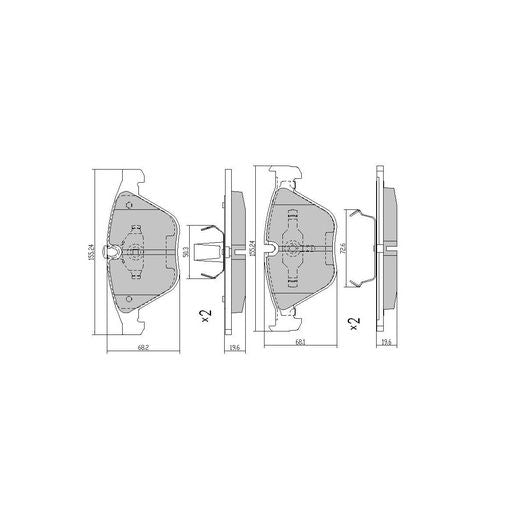 RDA Phantom Ceramic Brake Pad Set Front RDC2218