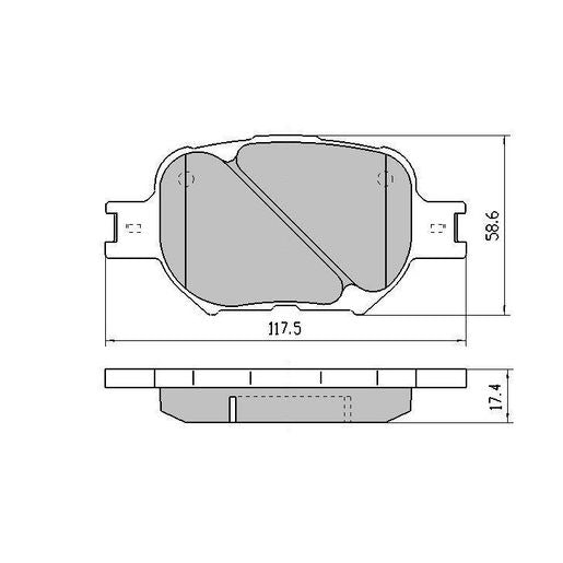 RDA Phantom Ceramic Brake Pad Set Front RDC1431