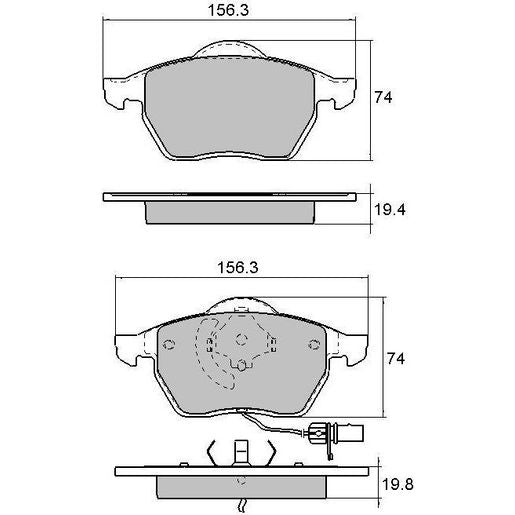 RDA Phantom Ceramic Brake Pad Set Front RDC1427