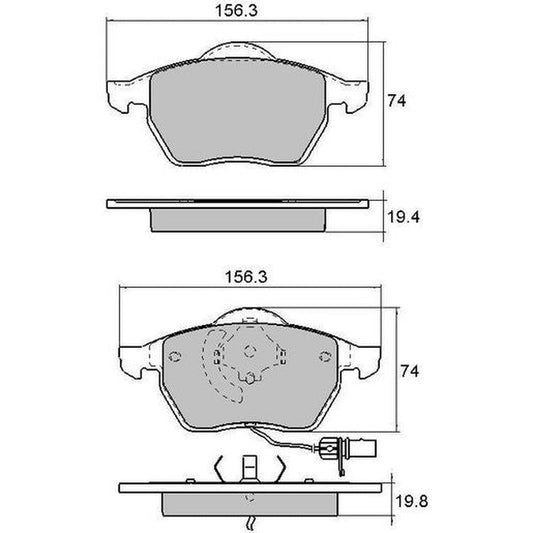 RDA Phantom Ceramic Brake Pad Set Front RDC1427