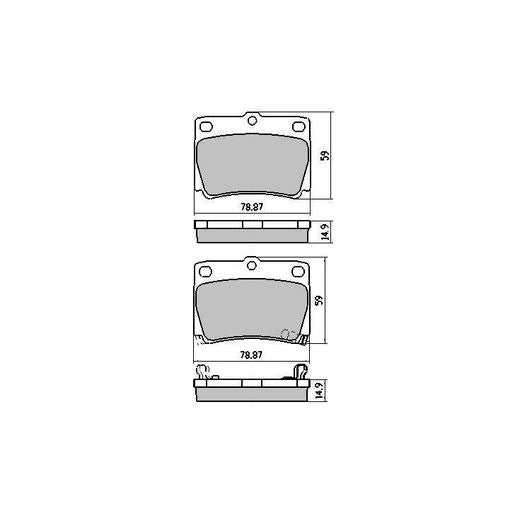 RDA Phantom Ceramic Brake Pad Set Rear RDC1390