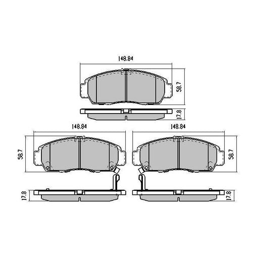RDA Phantom Ceramic Brake Pad Set Front RDC1393