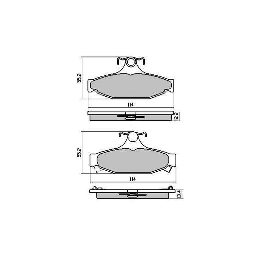 RDA Phantom Ceramic Brake Pad Set Rear RDC2158