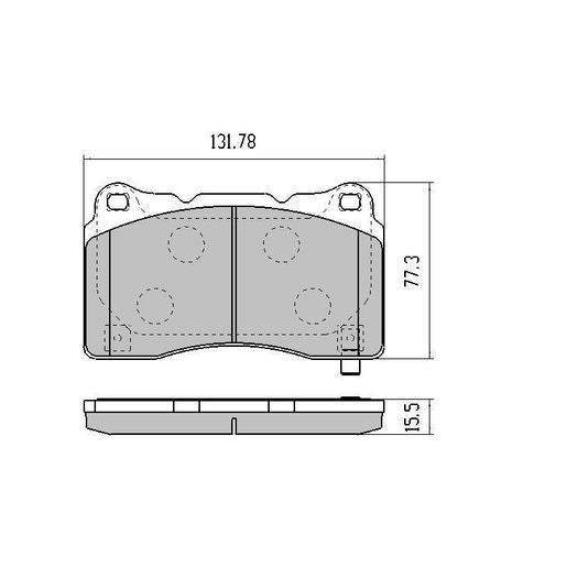 RDA Phantom Ceramic Brake Pad Set Front RDC2161
