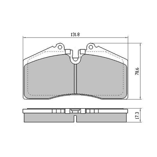 RDA Phantom Ceramic Brake Pad Set Front RDC2155