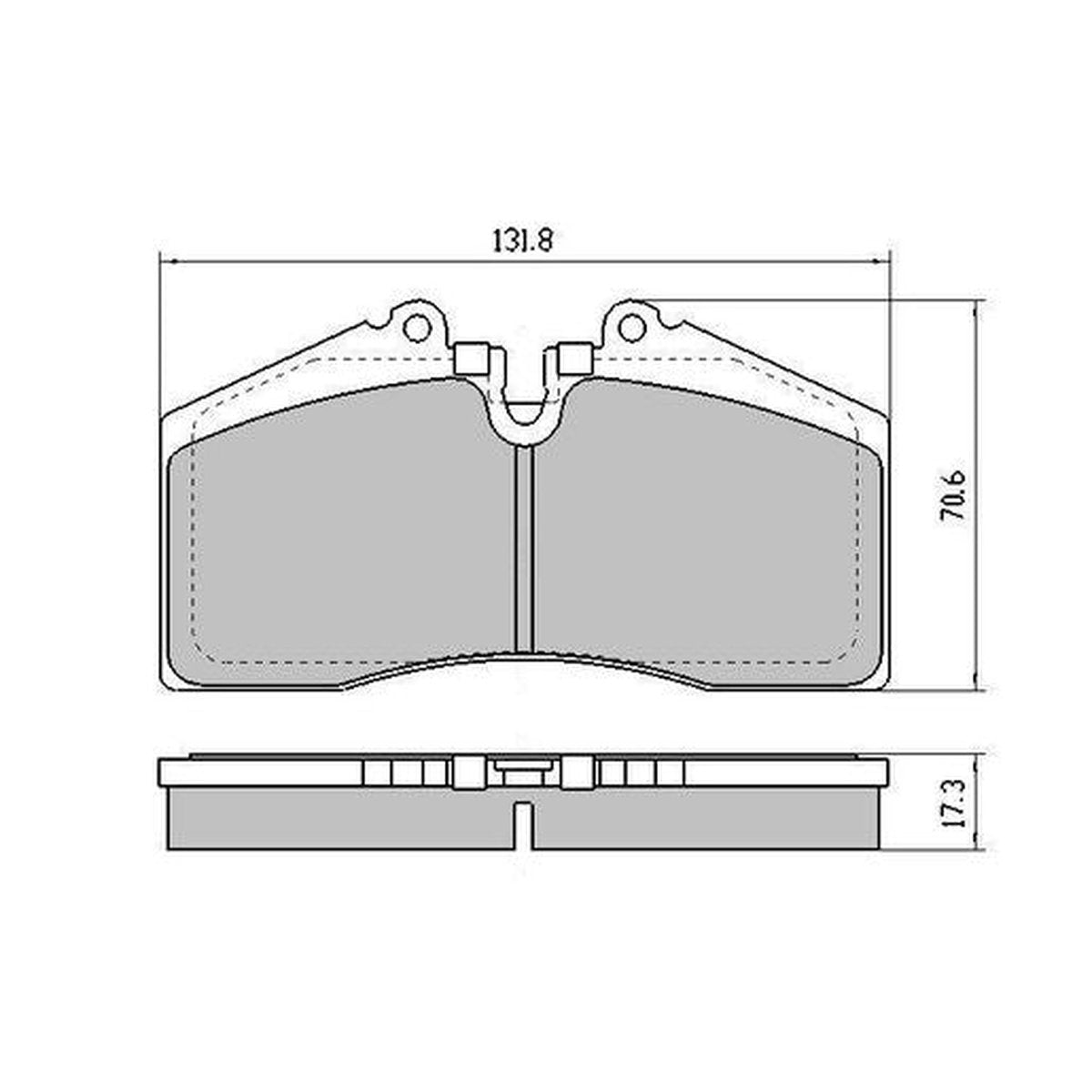 RDA Phantom Ceramic Brake Pad Set Front RDC2155