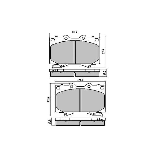 RDA Phantom Ceramic Brake Pad Set Front RDC1365
