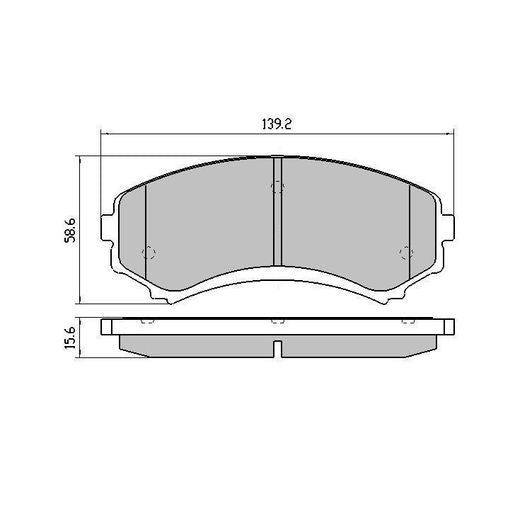 RDA Phantom Ceramic Brake Pad Set Front RDC1388