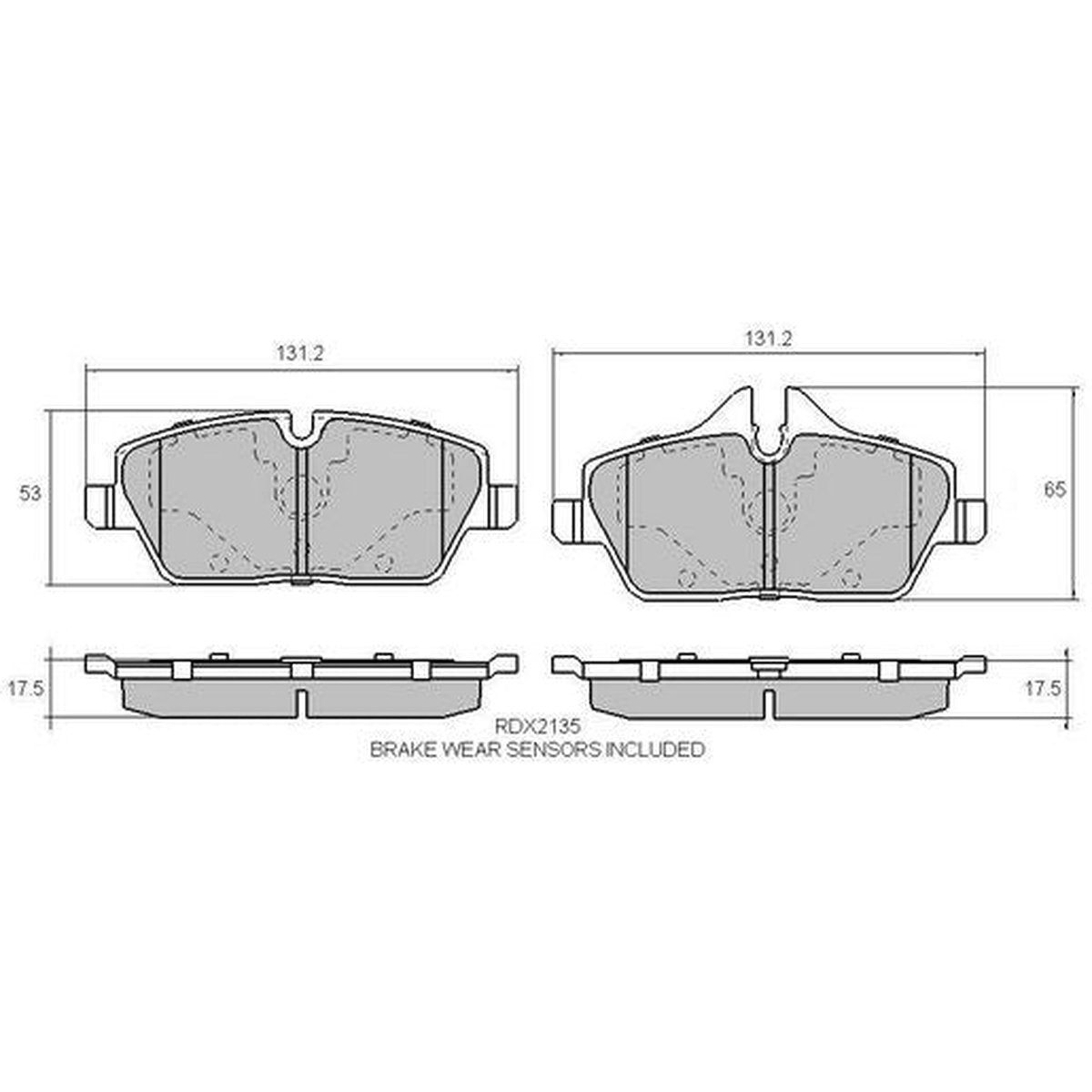 RDA Phantom Ceramic Brake Pad Set Front RDC2135