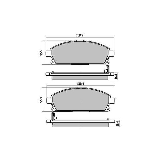 RDA Phantom Ceramic Brake Pad Set Front RDC1333