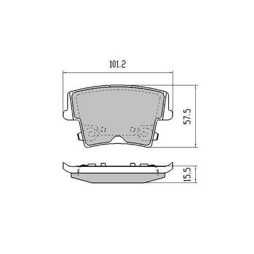 RDA Phantom Ceramic Brake Pad Set Rear RDC2081