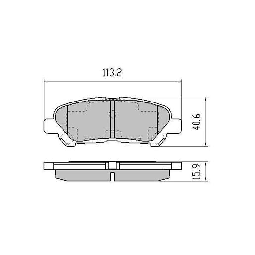 RDA Phantom Ceramic Brake Pad Set Rear RDC2067