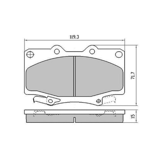 RDA Phantom Ceramic Brake Pad Set Front RDC1199