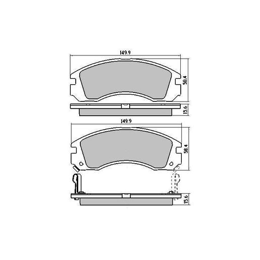 RDA Phantom Ceramic Brake Pad Set Front RDC1223