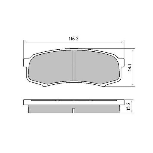 RDA GP Max Brake Pad Set Rear RDB1200