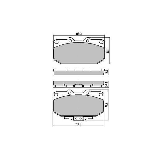 RDA Phantom Ceramic Brake Pad Set Front RDC1170