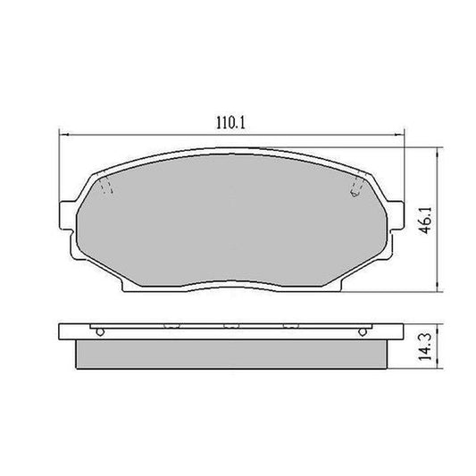 RDA Phantom Ceramic Brake Pad Set Front RDC1178